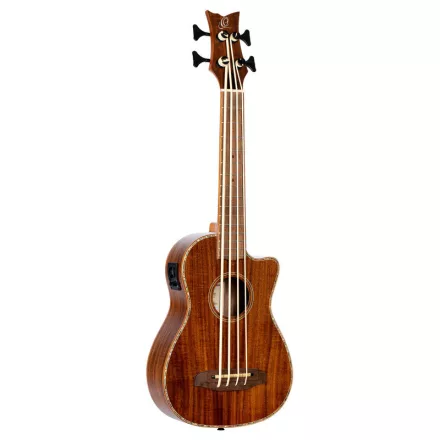 Ortega CAIMAN-BS-GB Elektro-akusztikus basszus ukulele, tokkal