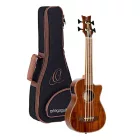 Ortega CAIMAN-BS-GB Elektro-akusztikus basszus ukulele, tokkal