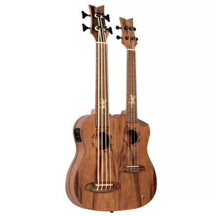 Ortega HYDRA-BSTE Dupla nyakú basszus ukulele, tokkal