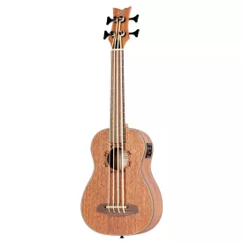   Ortega LIZZY-BS-GB-L Short scale basszus ukulele balkezes, tokkal