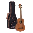 Ortega LIZZY-BSFL-GB Short scale bund nélküli basszus ukulele, tokkal