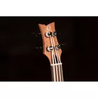 Ortega LIZZY-BSFL-GB Short scale bund nélküli basszus ukulele, tokkal