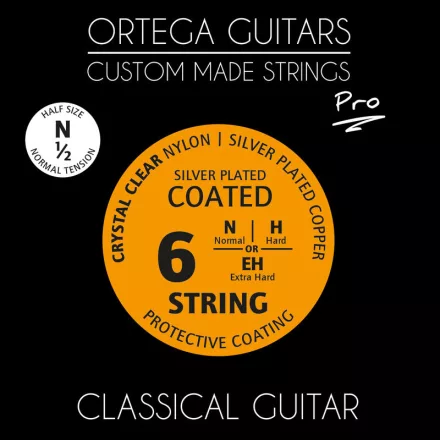 Ortega NYP12N klasszikus gitárhúr készlet, 1/2-es méret