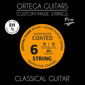 Ortega NYP44EH klasszikus gitárhúr készlet, 4/4-es méret
