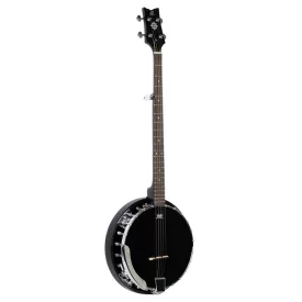 Ortega OBJ250-SBK Banjo, fekete, tokkal