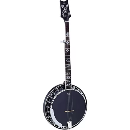 Ortega OBJ450-SBK Banjo, fekete, tokkal