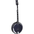 Ortega OBJ450-SBK Banjo, fekete, tokkal