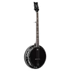 Ortega OBJ650-SBK Banjo, fekete, tokkal