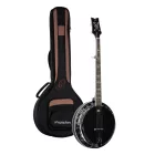 Ortega OBJ650-SBK Banjo, fekete, tokkal