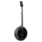 Ortega OBJ650-SBK Banjo, fekete, tokkal