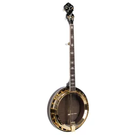 Ortega OBJ850-MA Banjo, lángolt juhar, tokkal