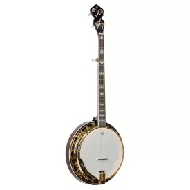 Ortega OBJ950-FMA Banjo, lángolt juhar, tokkal