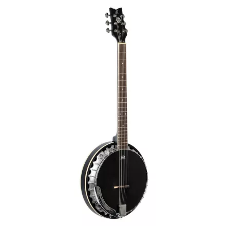 Ortega OBJE350/6-SBK Banjo 6 húros, fekete, tokkal