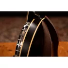 Ortega OBJE356-SBK-L Banjo 6 húros, balkezes, fekete, tokkal