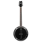 Ortega OBJE356-SBK-L Banjo 6 húros, balkezes, fekete, tokkal