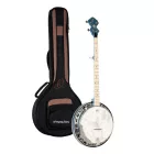 Ortega Falcon series banjo, kék, tokkal