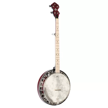 Ortega OBJE400TFR Banjo, piros, tokkal
