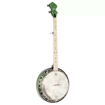 Ortega OBJE400TGR Banjo, zöld, tokkal