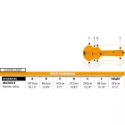 Ortega OCCSTD-T Klasszikus gitár thinline keménytok, fekete