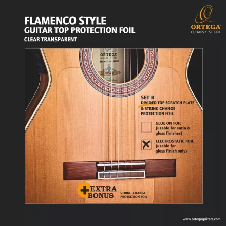 Ortega OERP-FLAM1 Védőfólia, teljes fedésű, átlátszó