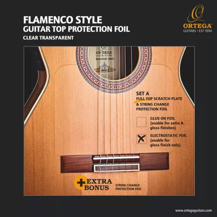 Ortega OERP-FLAM2 Védőfólia, osztott, átlátszó