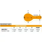 Ortega OMCSTD-F Mandolin keménytok, Economy, F-stílusú, fekete