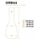 Ortega ONB44 Klasszikus gitár táska, 4/4-es méret, barna/fekete