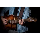 Ortega OSBY-2 Valódi bőr gitárpánt, barna