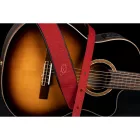 Ortega OSBY-3 Valódi bőr gitárpánt, bordó