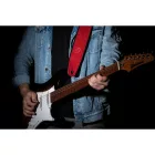 Ortega OSBY-3 Valódi bőr gitárpánt, bordó