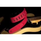 Ortega OSBY-3 Valódi bőr gitárpánt, bordó
