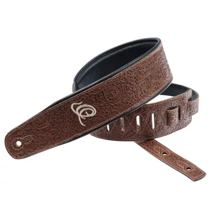 Ortega OSBY-6 Eredeti bőr gitárpánt, barna