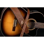 Ortega OSBY-6 Eredeti bőr gitárpánt, barna