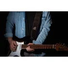 Ortega OSCU-1 Eredeti bőr gitárpánt, sötétbarna