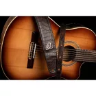Ortega OSCU-3 Eredeti bőr gitárpánt, sötétbarna