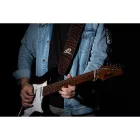 Ortega OSCU-3 Eredeti bőr gitárpánt, sötétbarna