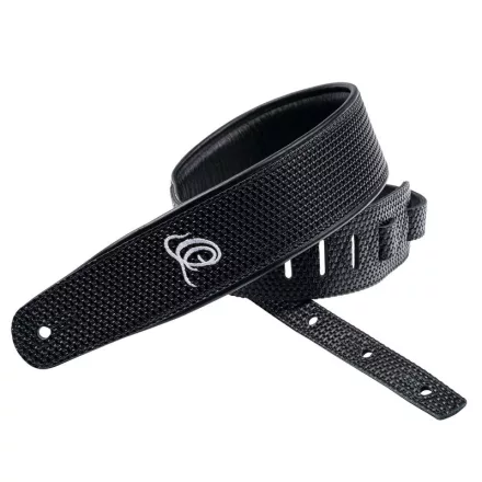 Ortega OSCU-4 Eredeti bőr gitárpánt, fekete fonat
