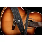 Ortega OSCU-4 Eredeti bőr gitárpánt, fekete fonat