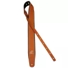 Ortega OSCU-6 Eredeti bőr gitárpánt, narancssárga fonat