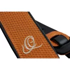 Ortega OSCU-6 Eredeti bőr gitárpánt, narancssárga fonat