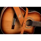 Ortega OSCU-6 Eredeti bőr gitárpánt, narancssárga fonat