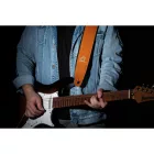 Ortega OSCU-6 Eredeti bőr gitárpánt, narancssárga fonat