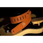 Ortega OSCU-6 Eredeti bőr gitárpánt, narancssárga fonat