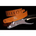 Ortega OSCU-6 Eredeti bőr gitárpánt, narancssárga fonat