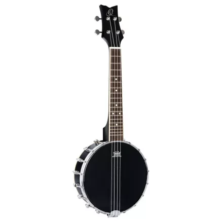 Ortega OUBJ100-SBK Koncert Banjolele, 4 húros, fekete, tokkal
