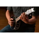 Ortega OUBJ100-SBK Koncert Banjolele, 4 húros, fekete, tokkal