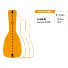 Ortega OUGB-BS Bariton ukulele puhatok, barna/fekete