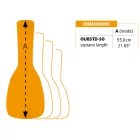 Ortega OUGB-TE Tenor ukulele puhatok, barna/fekete