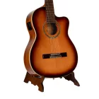 Ortega OWGS-1 Fa gitárállvány, sötétbarna