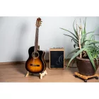 Ortega OWGS-2 Fa gitárállvány, világos natúr